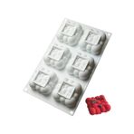 Siliko World Silikon 6lı Bubble , Bulut Şekilli Çikolata , Sabun , Mum , Kek Kalıbı ,pasta Kalıbı