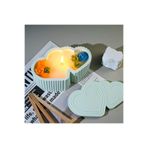 Siliko World Silikon Epoksi & Taş Tozu Döküm Kalıbı İkili Kalp Takı Kalıbı Mumluk Kalıbı