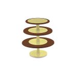 Silikomart Hula Up Brown XXL Multiplayer Kahverengi 3 Katlı Sunum Tabağı