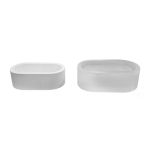 Silikon 3D Oval Taş Tozu Saksı Ve Mumluk Kalıbı