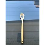 Silikon Ahşap Makarna Kaşığı 32 cm - Beyaz