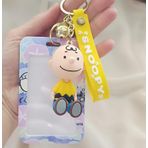 Silikon Anahtarlık Snoopy Charlie Brown Kartlık Kartvizitlik Çanta Süsü Karakter Figür Oyuncak Aksesuar