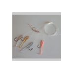 Silikon At Çek Takımı (2 AD) Silikon Balıklı Çapari 3,5 Cm Karışık