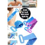 Silikon Banyo Havlusu Keseler Vücut Peeling Kemeri Silikon Peeling Fırçaları Banyo Fırçası Sırt