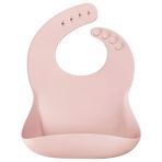 Silikon Basıcs Mama Önlüğü Pinky Pink 1 Adet