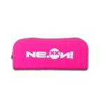 Silikon Case Ne.On Milano - Okul ve Ofis için Pratik Kalem Kutusu - Seyahat Aksesuar Kutusu - Kablo Kılıfı ve Şarj Cihazı (Fluo Pink)