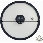 Silikon Çerçeveli ve Kulplu Modern Cam Tencere Kapağı – Tencere Çizmez, Sessiz Kapanan Soft Tasarım (18-20-24-26-28 Cm) - 18CM