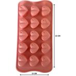 Silikon Çikolata Kalıbı Kalp Damlalı 21*11 Cm