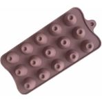Silikon Çikolata Kalıbı Yuvarlak Dolgulu 18.5*14.5*1.5cm (Dly-18) - 1 Adet