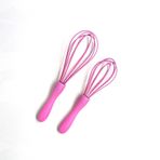 Silikon Çırpıcı 2'li Set Pembe