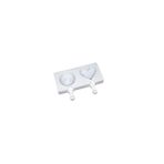 Silikon Dondurma Kalıbı Çizgili Kalp Ve Daire 7.5x7.5 Cm