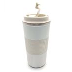 Silikon Halkalı 500 Ml Çelik Termos (Beyaz)
