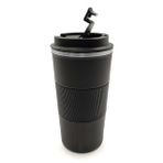 Silikon Halkalı 500 Ml Çelik Termos (Siyah)