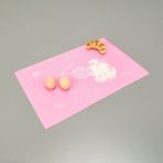 Silikon Hamur Açma Matı Büyük Boy 65X45 cm - Pembe