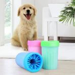 Silikon Jel Fırçalı Kedi Köpek Pati Ayak Yıkama Temizleme Kovası (Küçük) (5365)