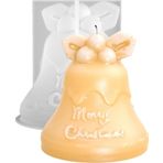 Silikon Kalıp Dekoratif Yılbaşı Zil Çan Noel Dekorasyon Mum Kalıbı 8.3X8.1 CM