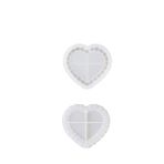 Silikon Kalıp Epoksi Taş Tozu Beton Kalp Mini Misketli Bubble Tepsi Kalıbı 13X14 Cm