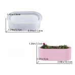 Silikon Kalıp Taş Tozu İthal Dekoratif Küçük Sandal Saksı Mumluk Kalıbı Epoksi Reçine Hb80-0160