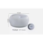 Silikon Kalıp Taş Tozu Parafin İthal Dekoratif Tealight Mumluk Kalıbı Epoksi Hb125-0163