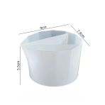 Silikon Kap Taş Tozu Harcı Döküm İthal Küçük Boy Üç Bölmeli Epoksi Sanatı Döküm Kabı Hb7521-0128