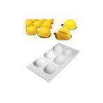 Silikon Kek Kalıbı 6 Lı Yarım Küre 30x17,5 Cm
