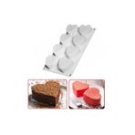 Silikon Kek Kalıbı 8 Li Büyük Kalp 30x17,5 Cm