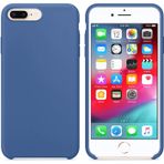 Silikon Kılıf iPhone 8 Plus için, Çini Mavisi Renk, Koruyucu Telefon Kapağı, Premium Yumuşak Malzeme