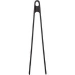 Silikon Kızartma Maşası Siyah 29 cm - Büyük Boy Komple Silikon Maşa Siyah - 000-Siyah