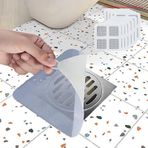 Silikon Küvet Durdurucu Yer Sifonu Kapağı, 10 adet Duş Tahliye Filesi Çıkartmaları + 3 Parça Kanalizasyon Koku Önleyici Mat Mutfak Banyo ve Çamaşırhane için Koku Giderici Tahliye Tapaları (7,87 x 7,87