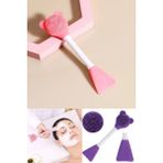 Silikon Maske Uygulama Spatulası ve Yumuşak Yüz Temizleme Fırçası