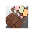 Silikon Mini Tablet Çikolata Kalıbı 9 Bölmeli Mini Tablet Çikolata Kalıbı