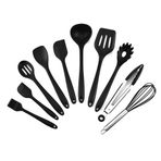Silikon Mutfak Eşyası Seti 10 Adet Isıya Dayanıklı Yapışmaz Kaşık Spatula Pota Pişirme Araçları Yemek