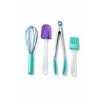 SİLİKON MUTFAK GEREÇ SETİ 4 PARÇA, ÇIRPICI, SPATULA, MAŞA, YAĞLAMA FIRÇASI, YAPIŞMAZ TENCERE TAVA UYUMLU, ISIYA DAYANIKLI, ERGONOMİK SAPLI,4’LÜ SİLİKON MUTFAK SETİ, SPATULA, ÇIRPICI, MAŞA, FIRÇA
