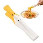 Silikon mutfak maşaları, yemek pişirmek için mutfak maşaları,Duckbill Tasarım Sıcak Profesyonel Pişirme Tong | Barbekü, kızartma, barbekü için kaymaz tutamlayıcı et spatula