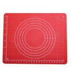 Silikon Ölçüsü Hamur Açma Matı M09 50X40 cm - Standart - 26 x 26 x 7 cm