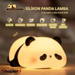 Silikon Panda Gece Lambası - Sarı