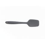 Silikon Pişirme - Servis Kaşığı (Pilav Kaşığı/Kürek Spatula), Isıya Dayanıklı, Çizmez, Askılı, Tek Parça Tasarım (1, Gri)