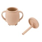 Silikon Saman Fincan, Yudum Fincan 230ml Yürümeye Başlayan çocuk Açık Fincan Eğitmeni Silikon Yudum sipsı sipsı Sippi Fincan, Toddler Bebek Için Saman Kapak Kaymaz tutamakları (#3)