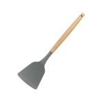 Silikon Servis Spatulası, Ahşap Sap