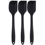 Silikon Spatula Seti Siyah Yanmaz Yapışmaz Çizmez 27cm
