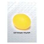 Silikon Stres Topu Sarı El Egzersiz Topu Fizik Tedavi Topu El Bilek Parmak Güçlendirme Topu Sarı