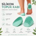 Silikon Topuk Pedi Kabı Topuk Dikeni Tabanlık Topukluk Yükseltici Rahatlatıcı Silikon Kap Topukluk Topuk Ağrısı İçin (35-40)