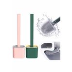 Silikon Tuvalet Fırçası Banyo Bükülebilir Silikon Wc Fırçası