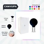 Silikon Vakumlu Cam Yüz Masaj Kupası No:2 Siyah
