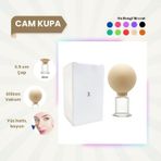 Silikon Vakumlu Cam Yüz Masaj Kupası No:3 Bej