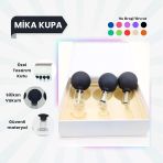 Silikon Vakumlu Mika Yüz Masaj Kupası 3'lü Set Siyah