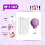 Silikon Vakumlu Mika Yüz Masaj Kupası No:1 Mor