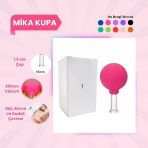 Silikon Vakumlu Mika Yüz Masaj Kupası No:1 Pembe