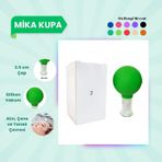 Silikon Vakumlu Mika Yüz Masaj Kupası No:2 Açık Yeşil