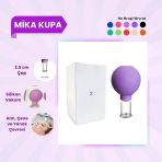 Silikon Vakumlu Mika Yüz Masaj Kupası No:2 Koyu Mor